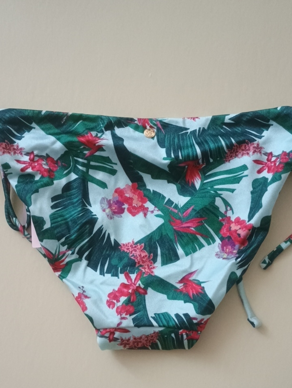 Victoria's Secret Swim Bottoms Blue Palm Print XS NWT - Picture 5 of 8